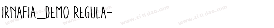 Irnafia_demo Regula字体转换